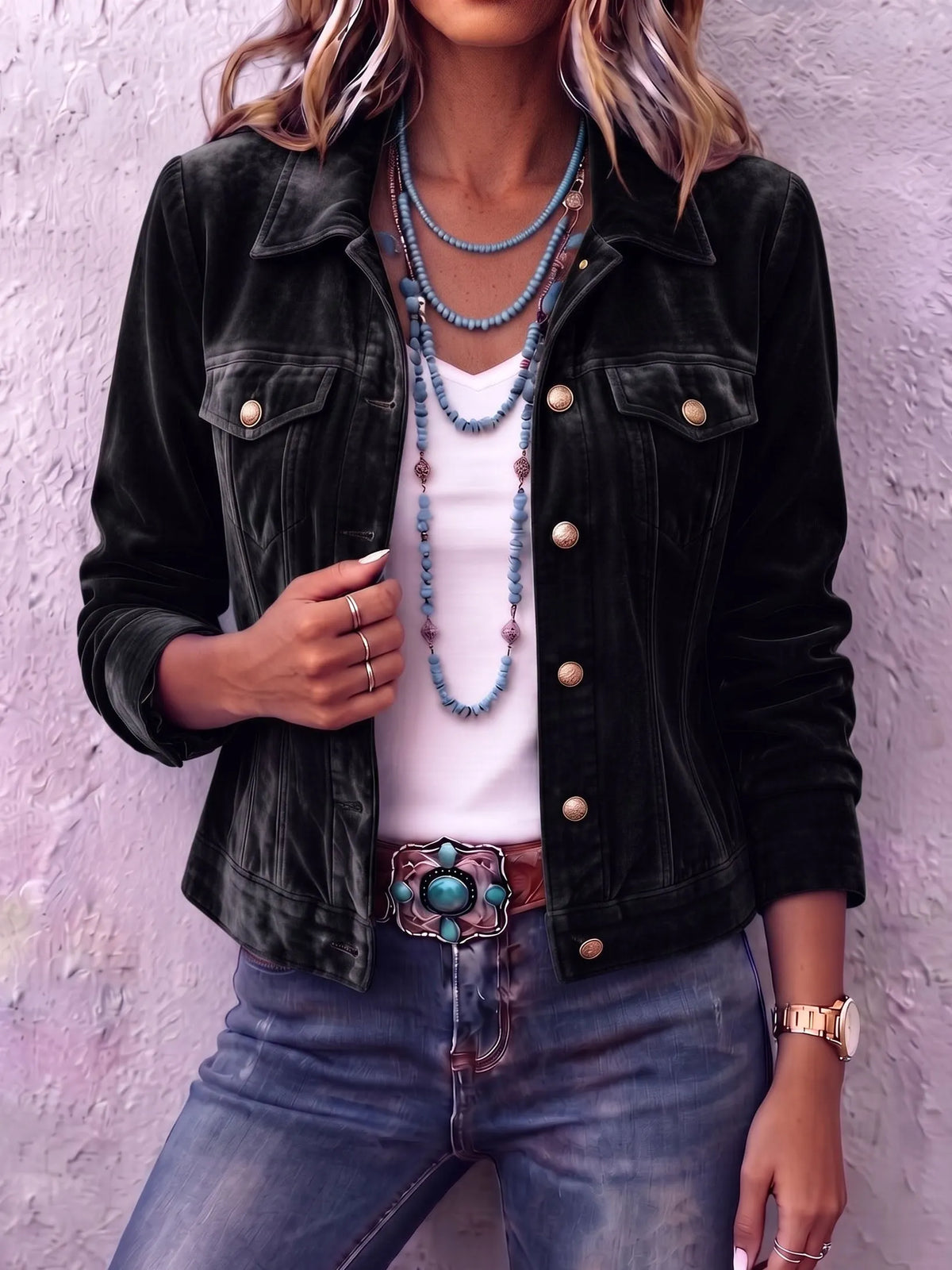 Jacke mit Knopfleiste - Ansicht 4