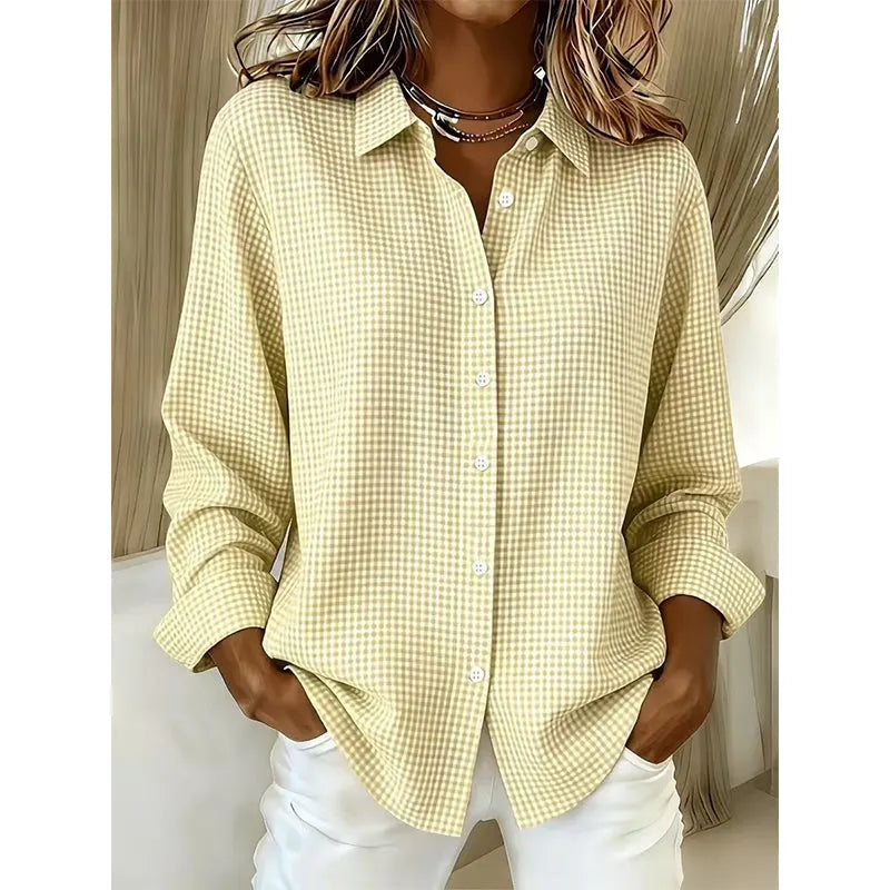 Bluse mit Knopfleiste in Hellblau - Ansicht 7