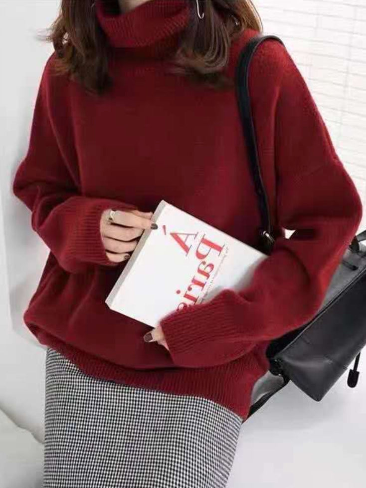 Rollkragenpullover mit Rollkragen in Grau und Khaki - Ansicht 5