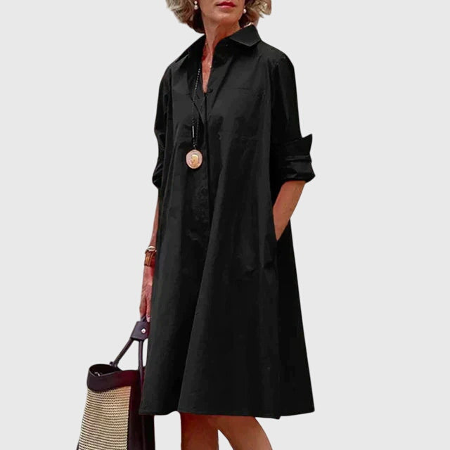 Kleid mit Taschen in Rot - Ansicht 3