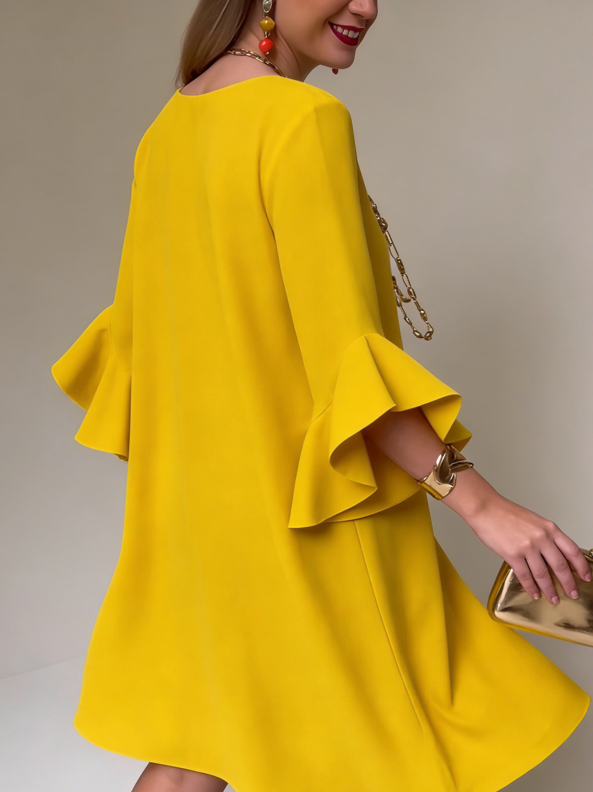 Minikleid mit Rüschen - Ansicht 4