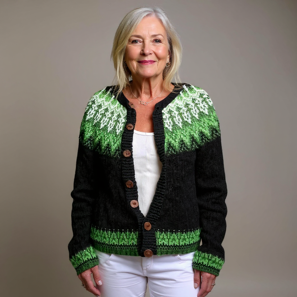 Strickjacke aus Wollmix - Ansicht 2