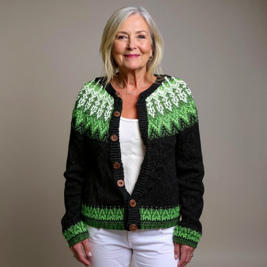 Strickjacke aus Wollmix - Ansicht 2