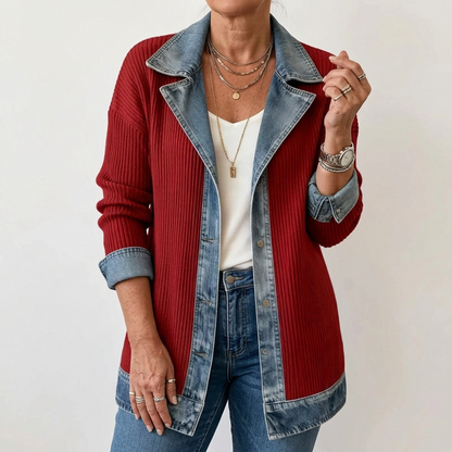 Jacke in Blau und Weiss - Ansicht 5