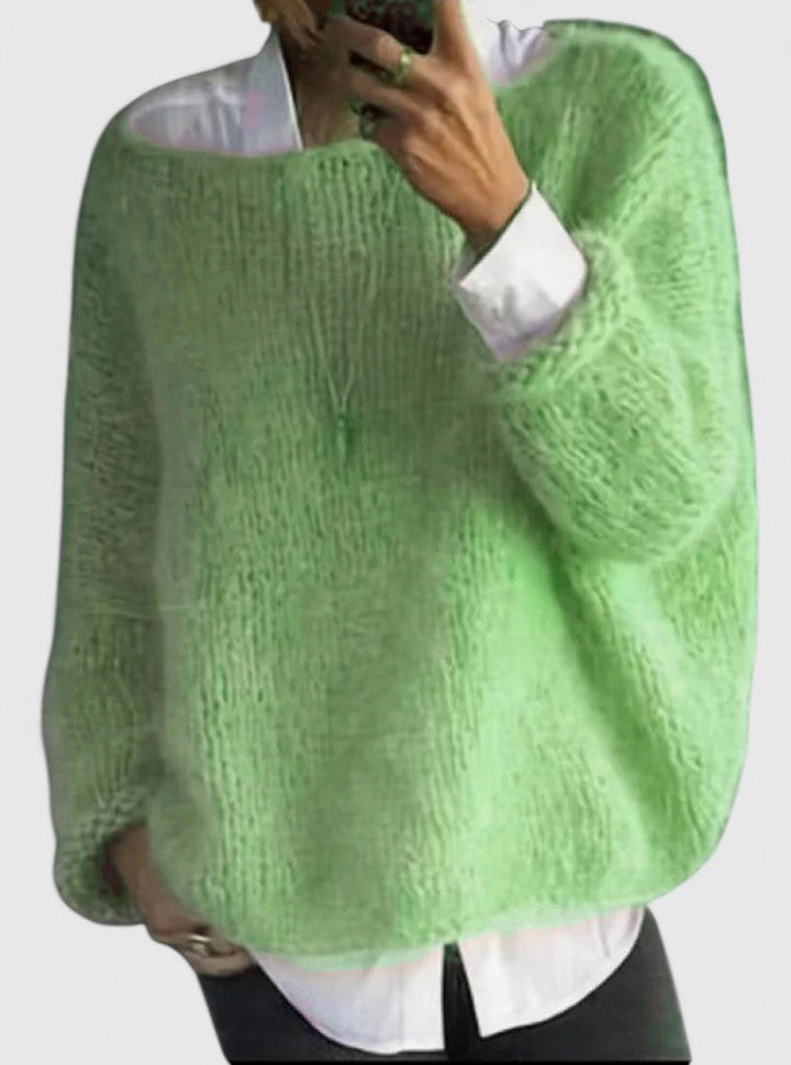 Strickpullover in Rosa und Grau - Ansicht 3