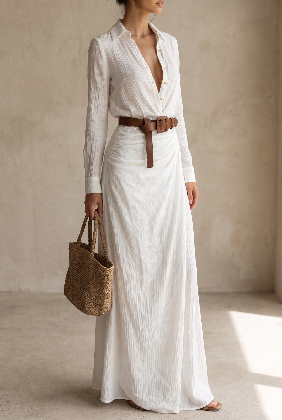Kleid mit Langarm in Maxilänge - Ansicht 9