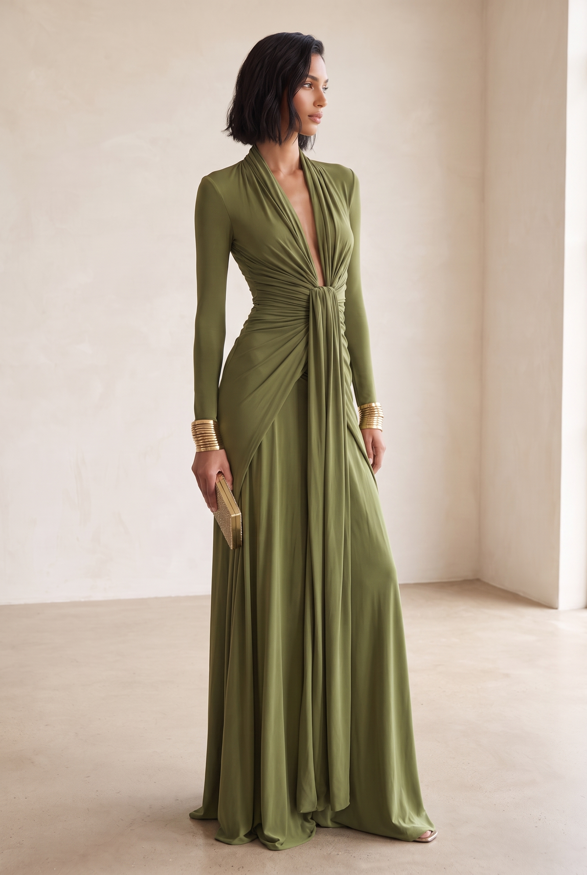 Kleid in Grün für Damen - Ansicht 2