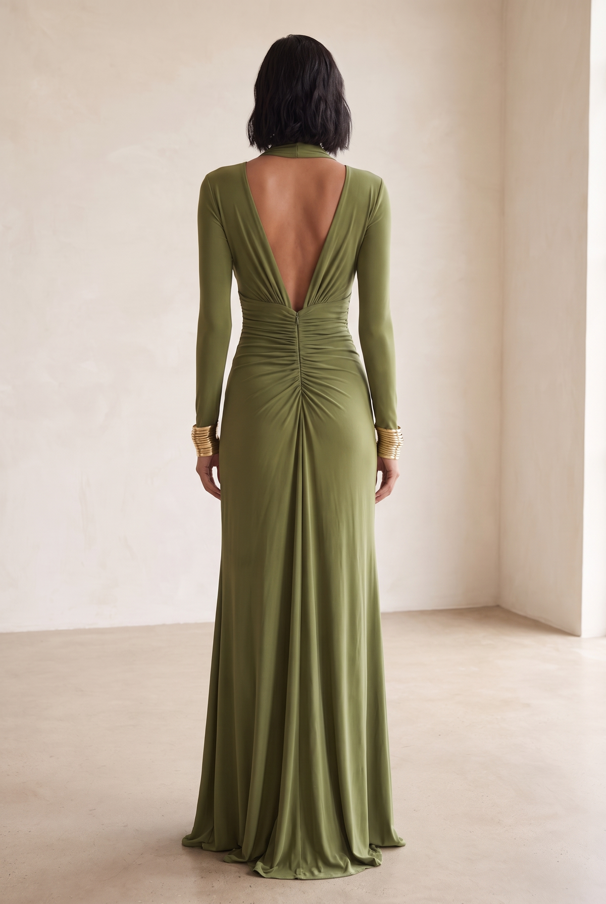 Kleid in Grün für Damen - Ansicht 3