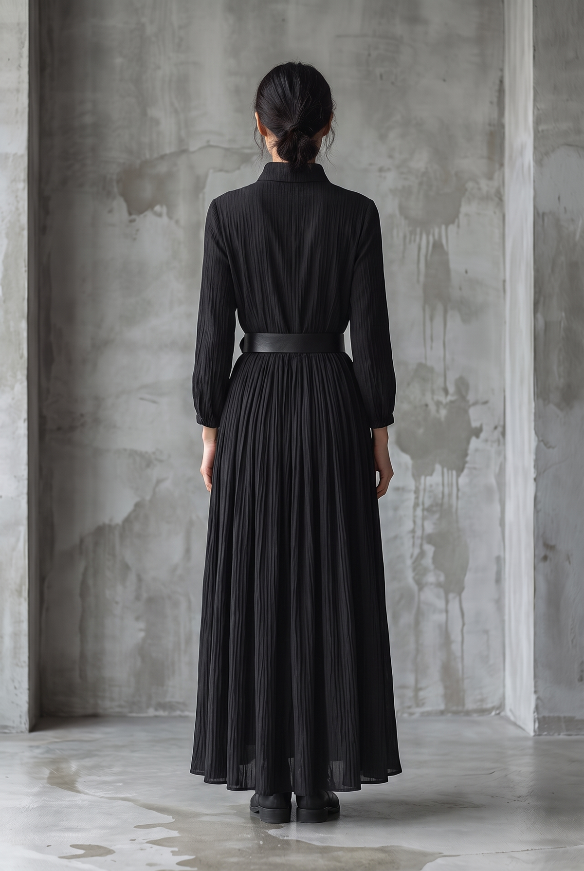 Maxikleid mit Falten - Ansicht 2