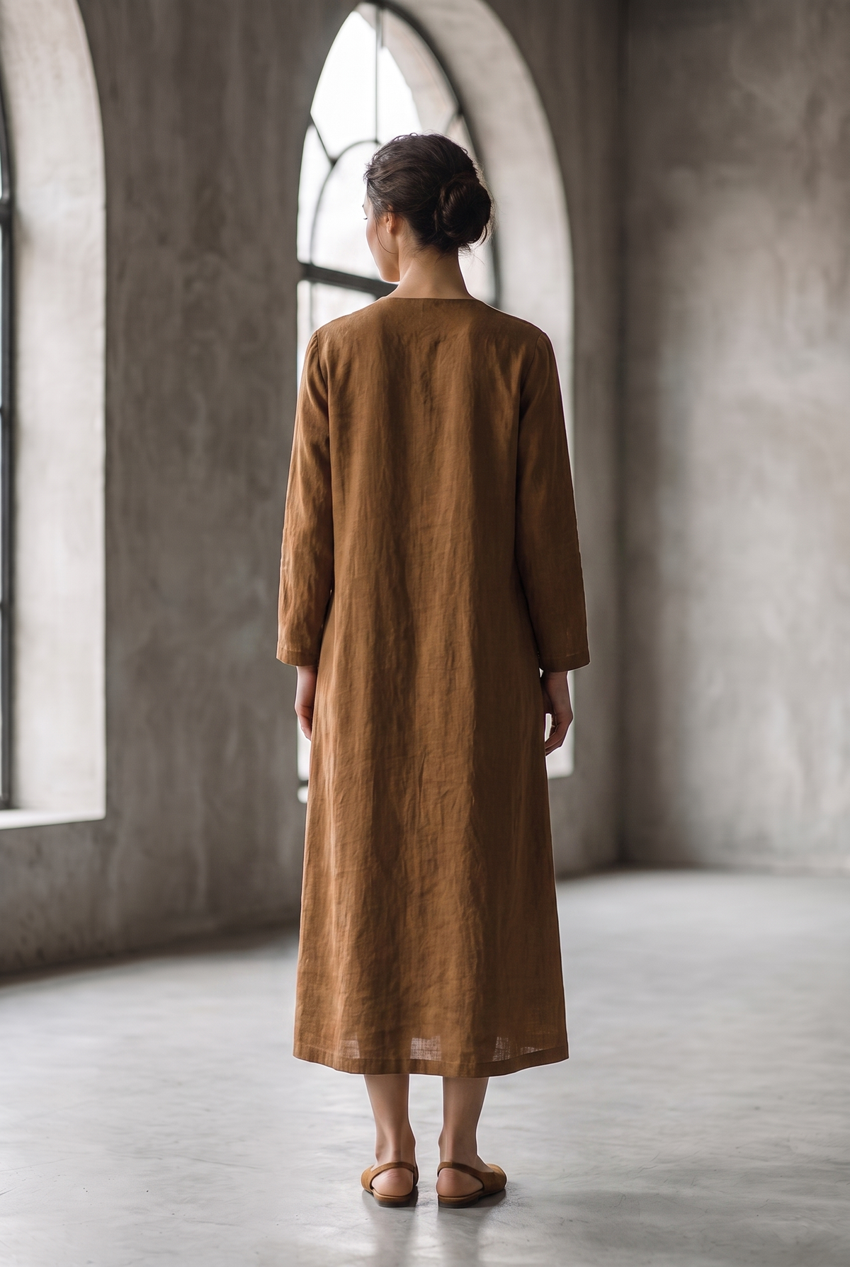 Maxikleid mit Knopfleiste - Ansicht 2
