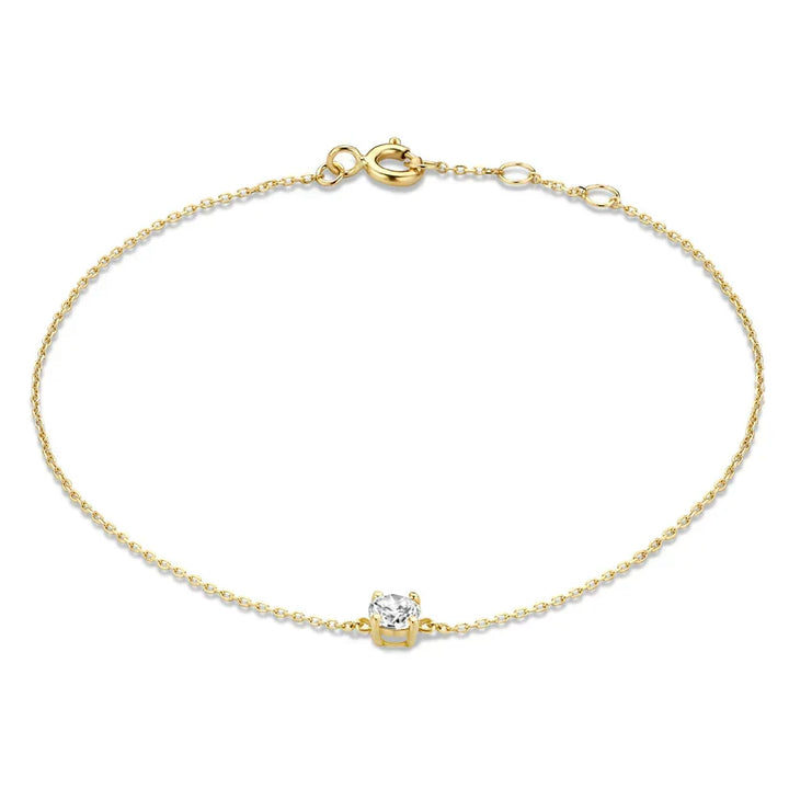 Armband mit Moissanit-Stein Cléa | Gold