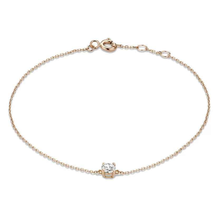 Armband mit Moissanit-Stein Cléa | Gold