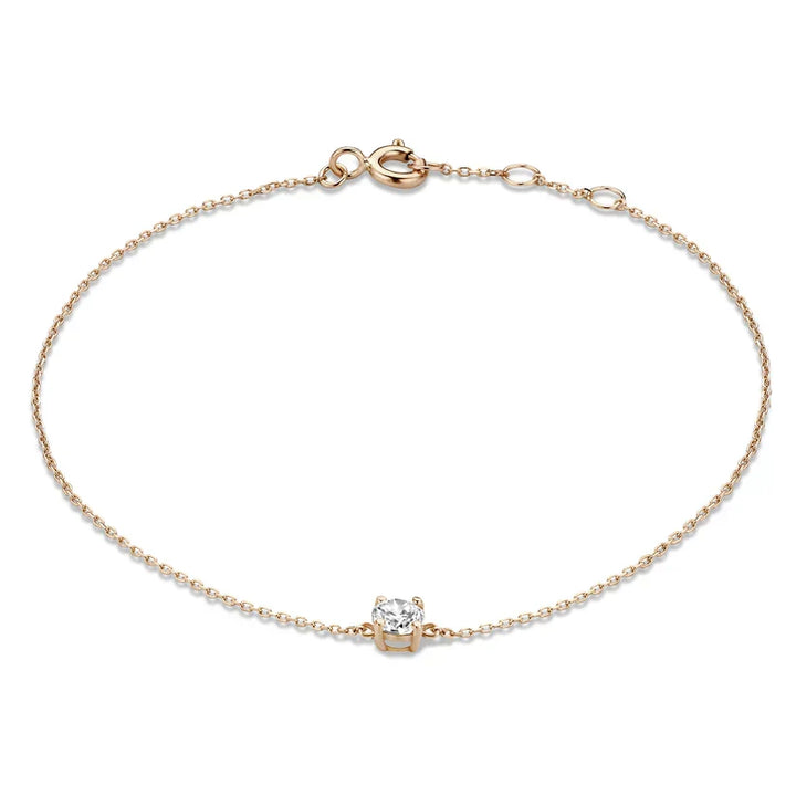 Armband mit Moissanit-Stein Cléa | Gold