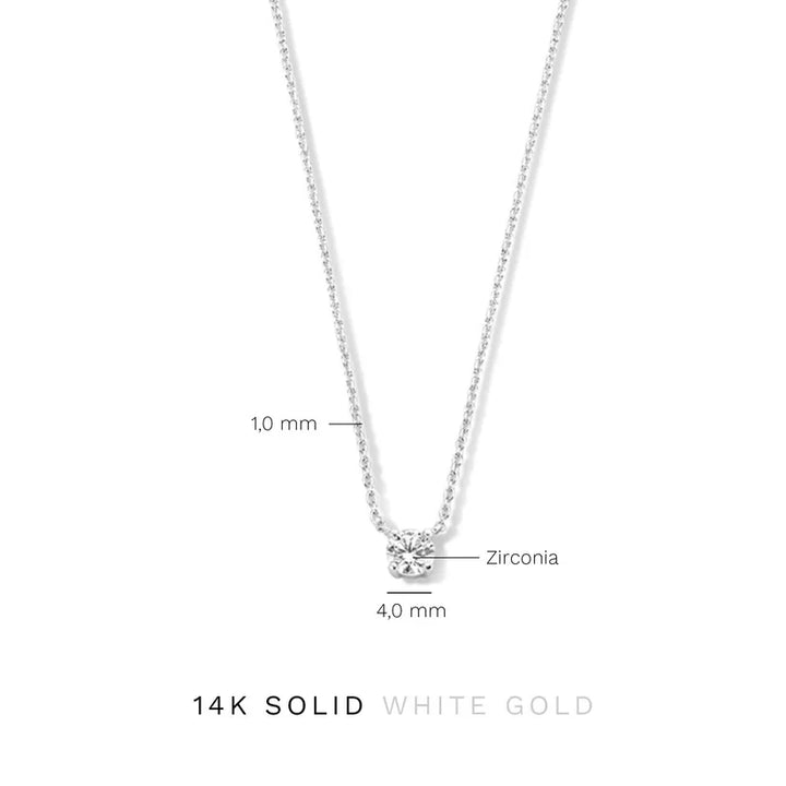 Collier Clea Stein | Or blanc
