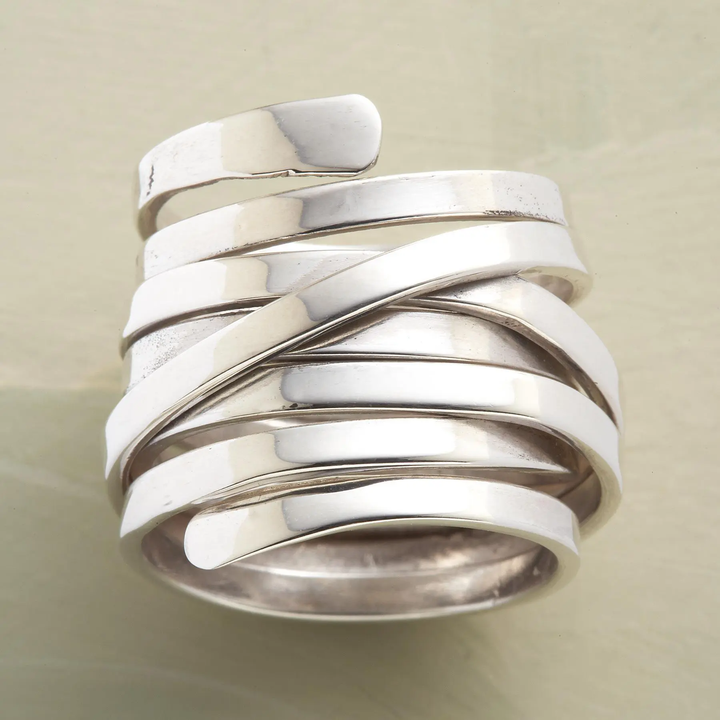 Bague vintage élégante en argent