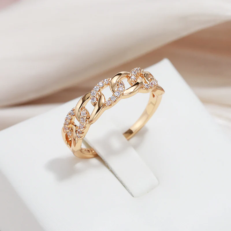 Goldener Ring “Maille Chic”