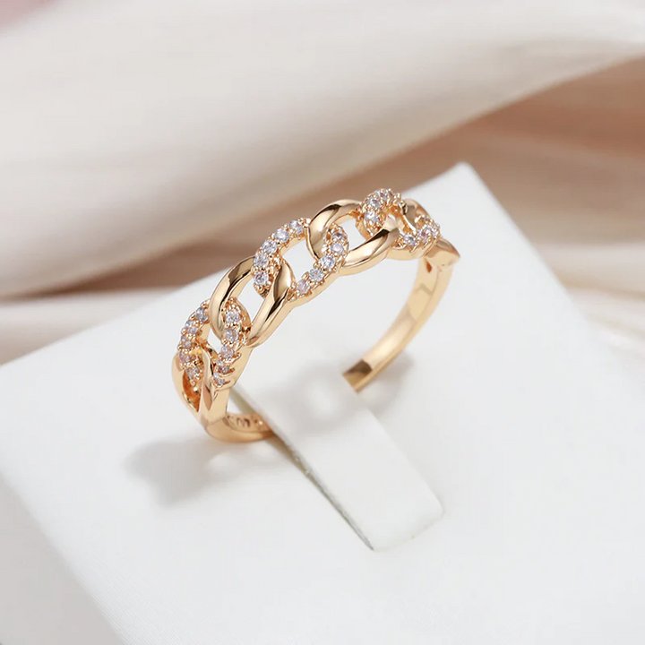 Goldener Ring “Maille Chic”