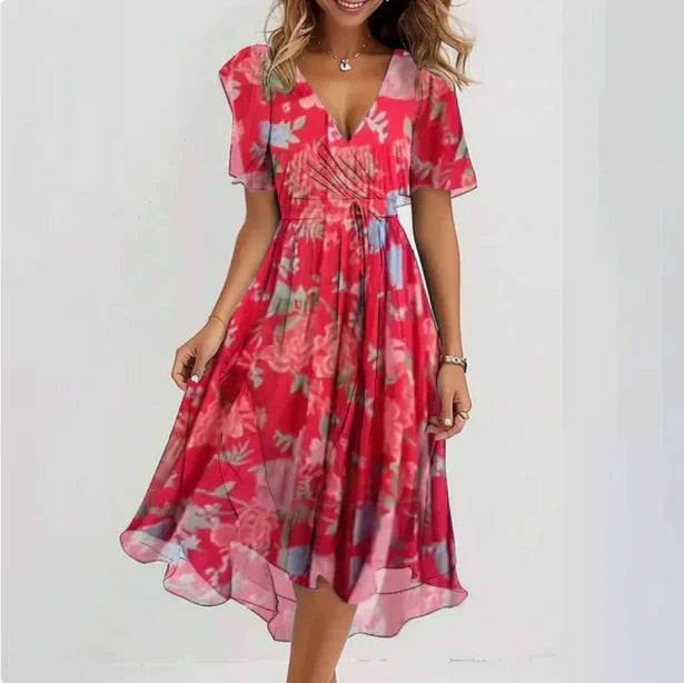 Midikleid mit Wickeloptik - Ansicht 2