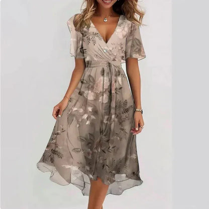 Midikleid mit Wickeloptik - Ansicht 3