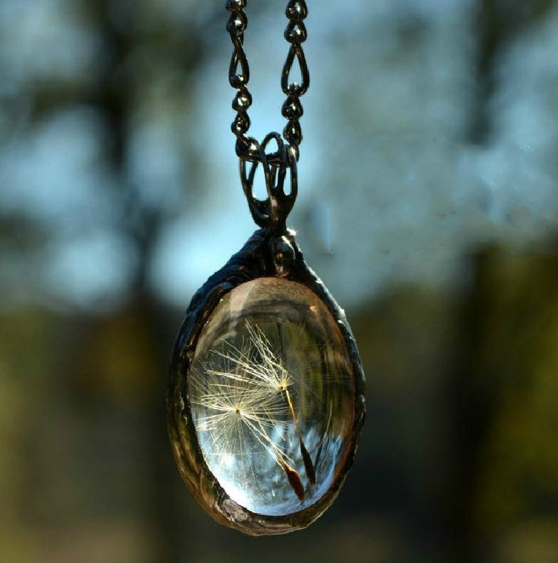 Vintage Glas Halskette