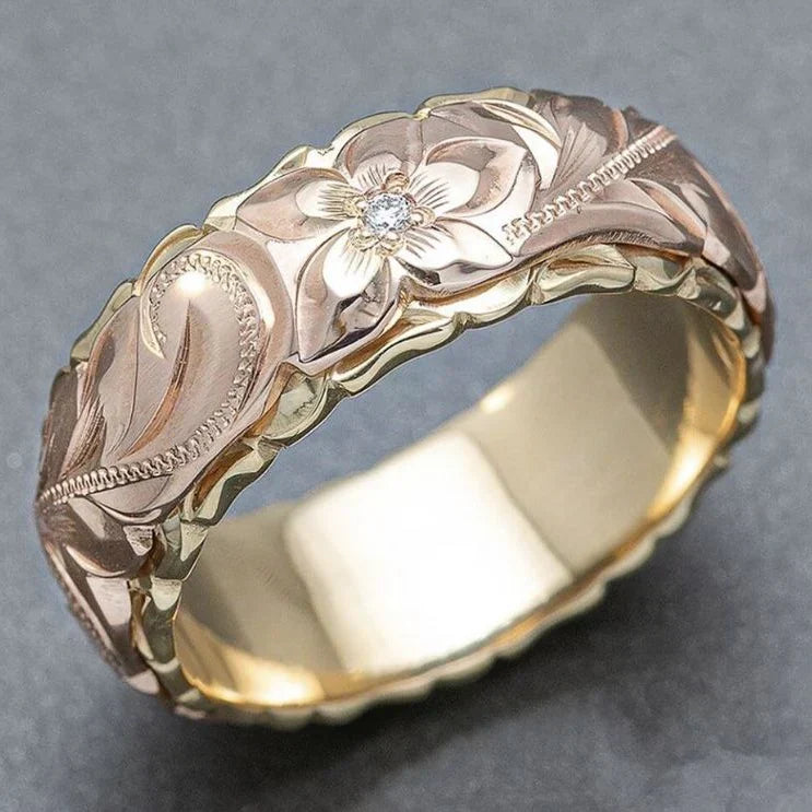 Vintage Rosenblume Gold Ring