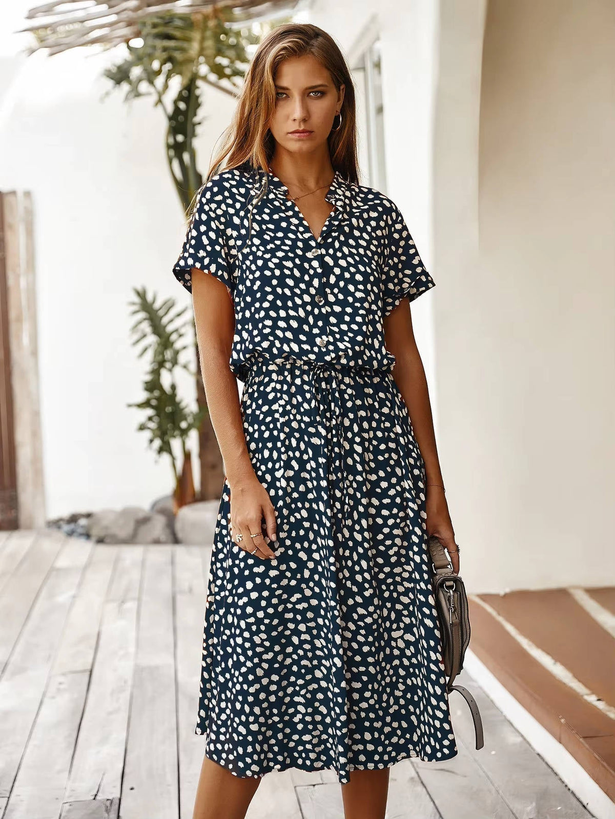 Midikleid mit Knopfleiste - Ansicht 6
