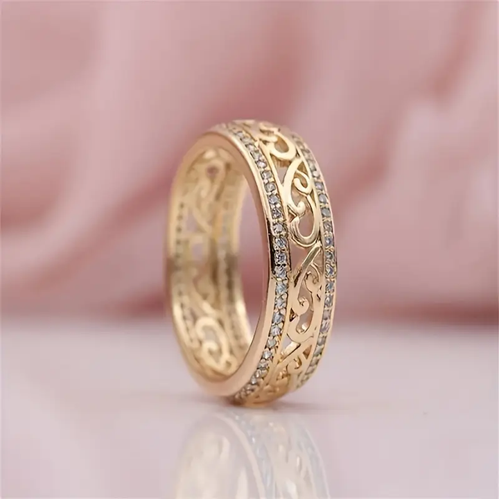 Goldener Ring “Luce Vuota”