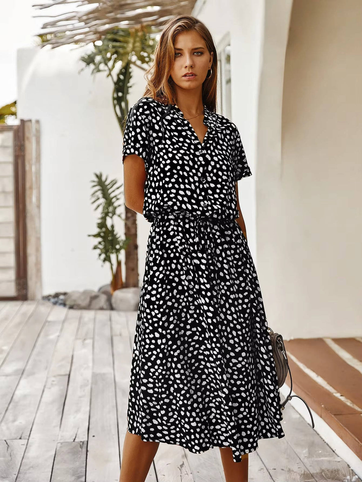 Midikleid mit Knopfleiste - Ansicht 9