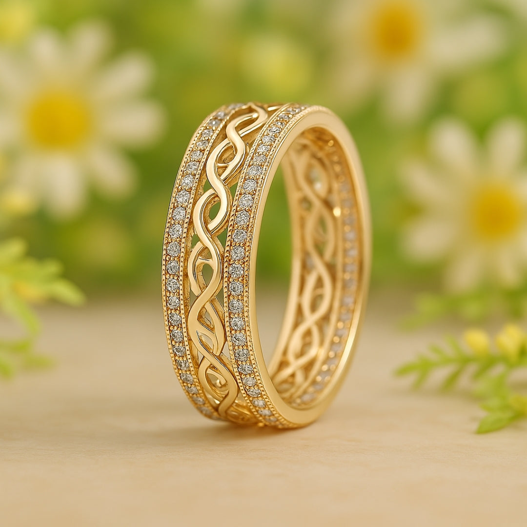 Goldener Ring “Luce Vuota”