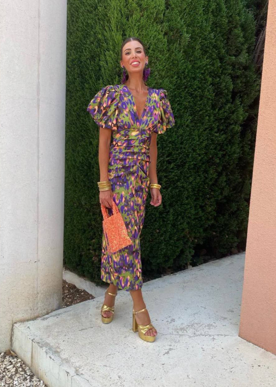 Kleid in Orange/Red und Violet - Ansicht 3