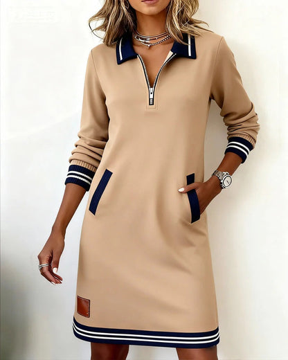 Kleid aus Baumwolle mit Langarm - Ansicht 5