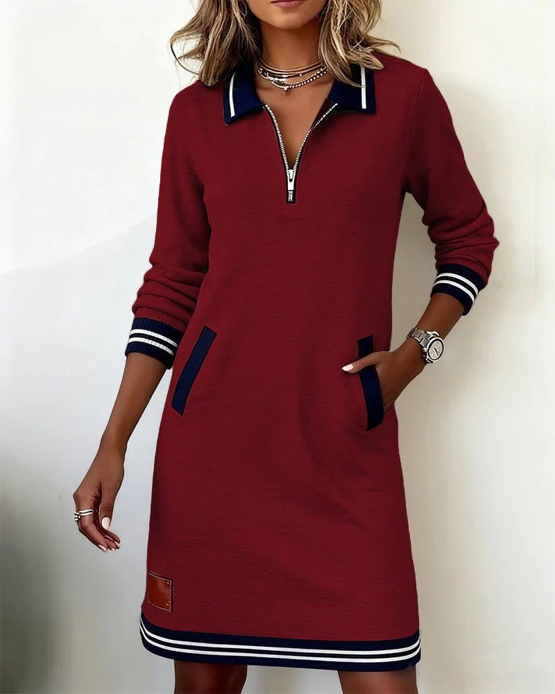 Kleid aus Baumwolle mit Langarm - Ansicht 10