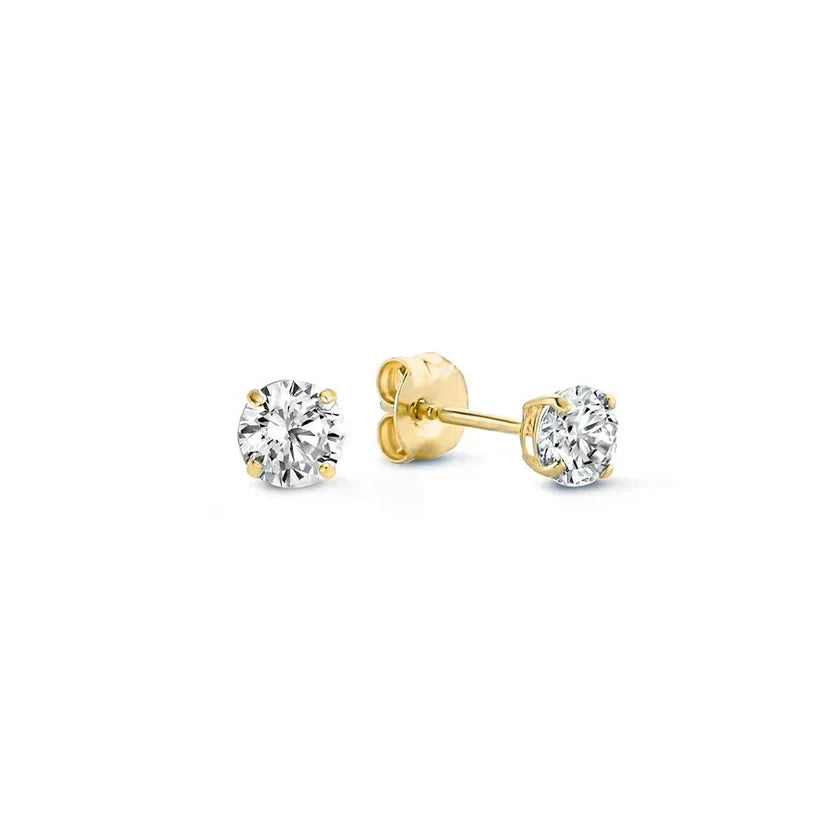 Larmes de Lune Stein Stud Ohrringe | Weißgold
