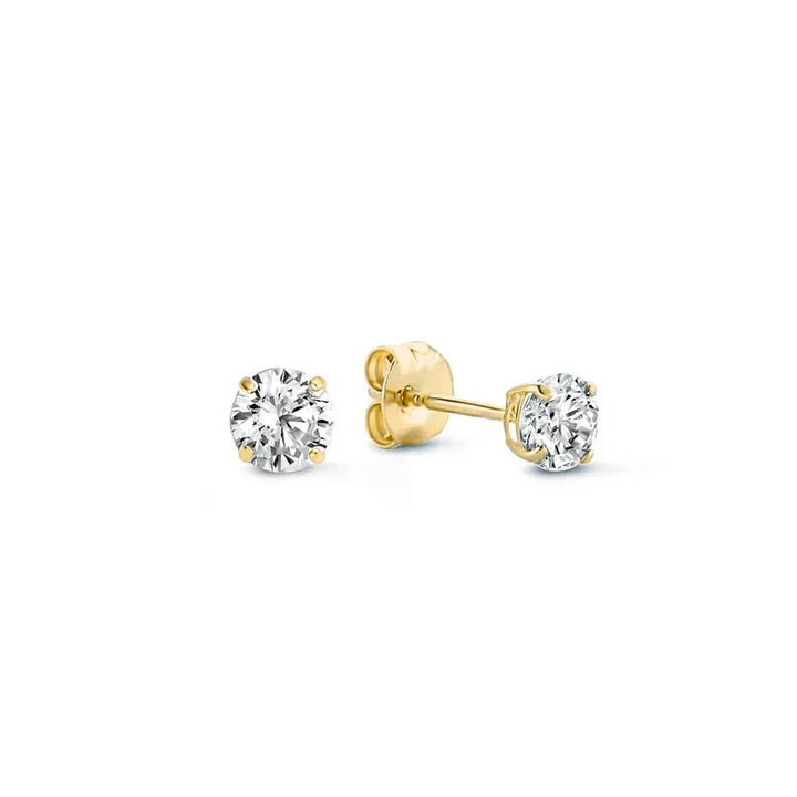 Larmes de Lune Stein Stud Ohrringe | Weißgold