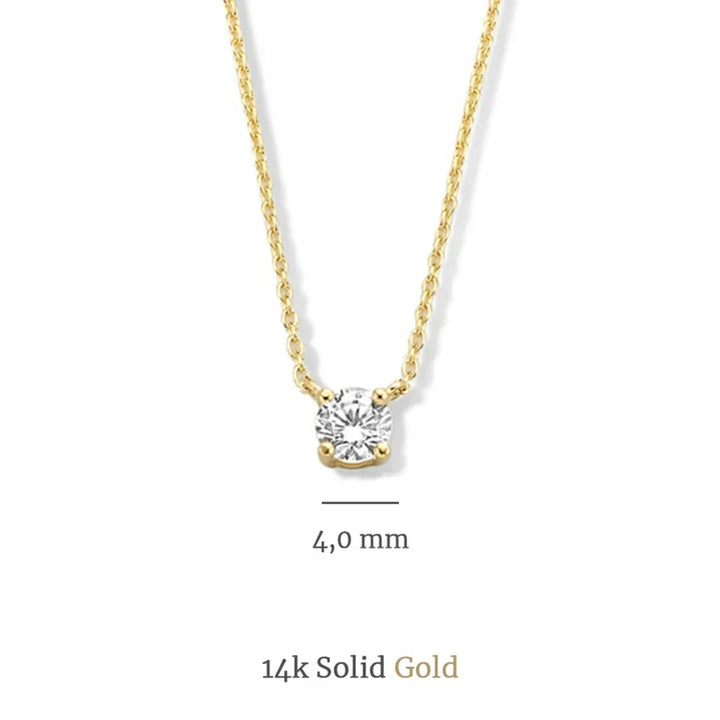 Moissanit-Stein Cléa-Set | Gold