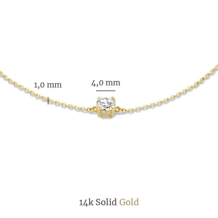 Moissanit-Stein Cléa-Set | Gold
