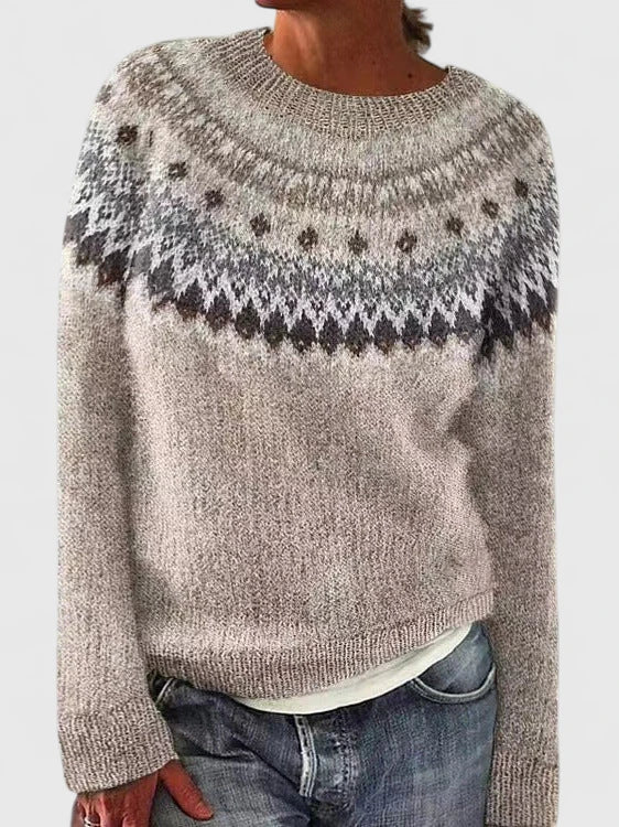 Strickpullover in Rosa und Pink/White - Ansicht 6