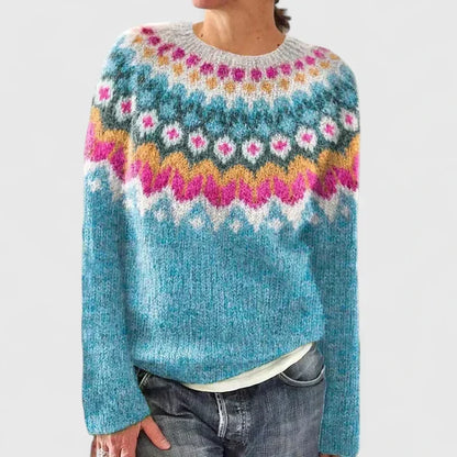 Strickpullover in Rosa und Pink/White - Ansicht 9