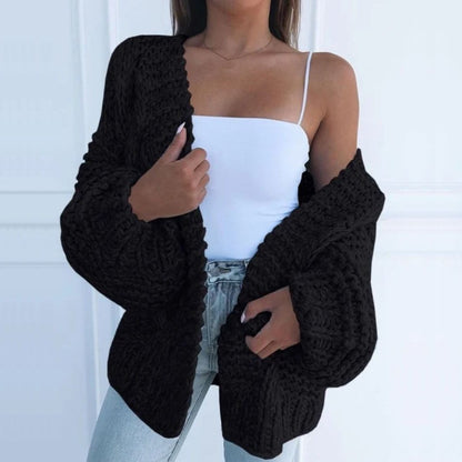 Strickjacke in Schwarz