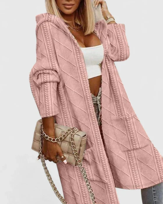 Strickjacke mit Kapuze - Ansicht 2