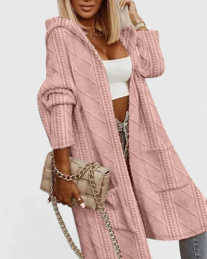 Strickjacke mit Kapuze - Ansicht 2
