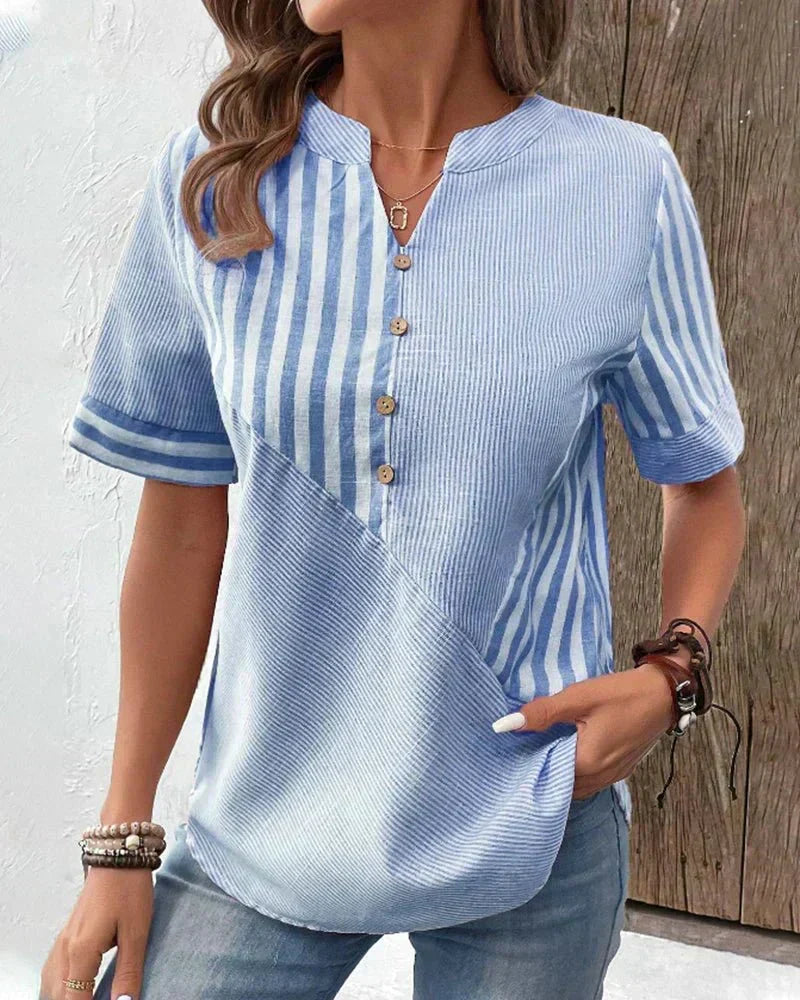 Bluse mit Streifenmuster - Ansicht 8