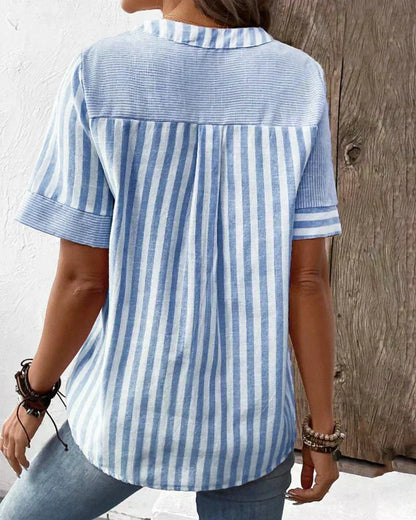 Bluse mit Streifenmuster - Ansicht 9