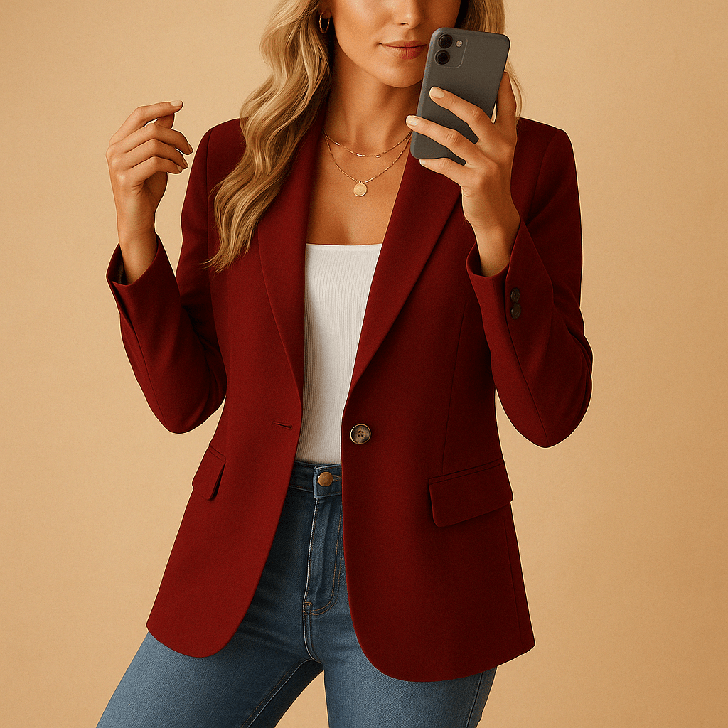 Blazer in Weiss und Rosa und Rot - Ansicht 5