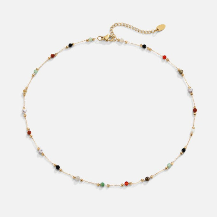 Minimalistische Halskette mit Stein