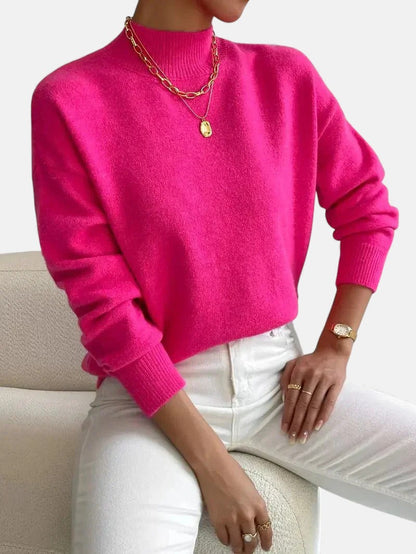 Strickpullover in Weiss und Rosa - Ansicht 6