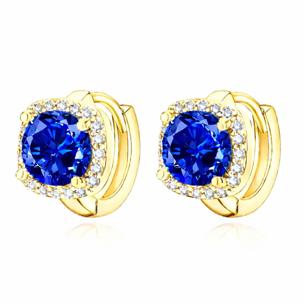Nadine Saphir Ohrringe | Gold