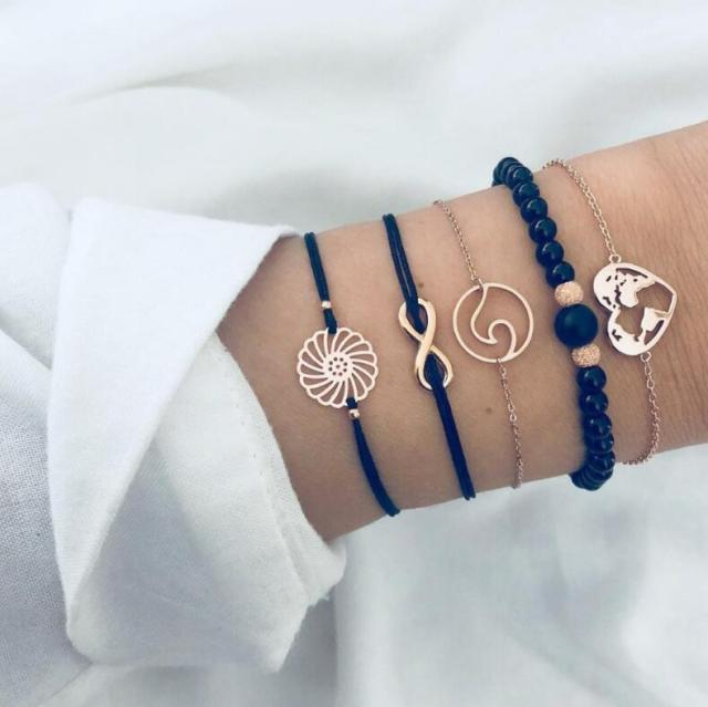 Premium Unique 5er-Armband-Set