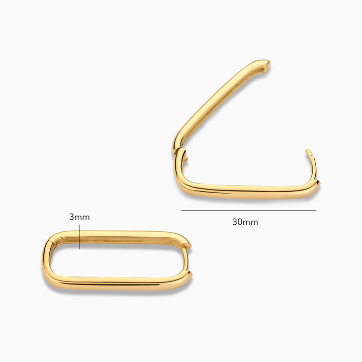 Kreis-Ohrringe Icon | Gold