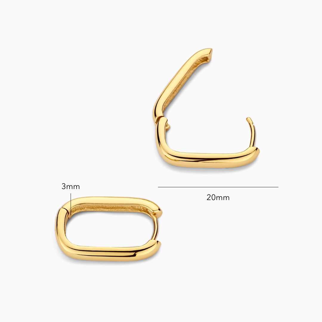 Kreis-Ohrringe Icon | Gold